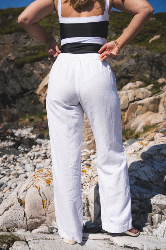Sonar Linen Pants White 