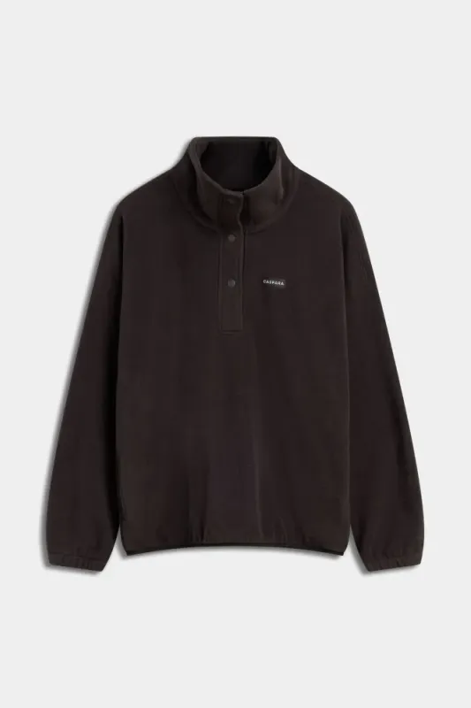 W. Polar Fleece Half-Snap Pullover Cocoa Bean 
