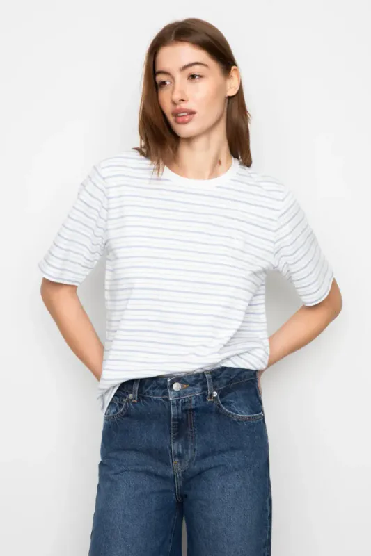 Ezra Tee Light Blue Stripe 