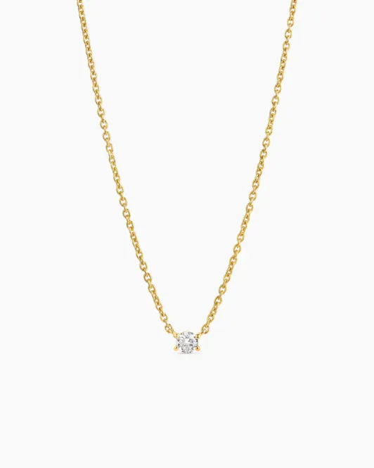 Hovedbilde Solitaire Necklace Gold