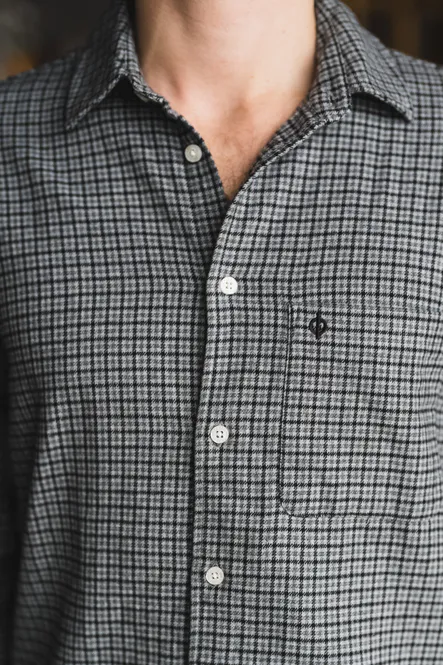 Hovedbilde Saliam NJ Shirt 15839 Grey Melange Check 