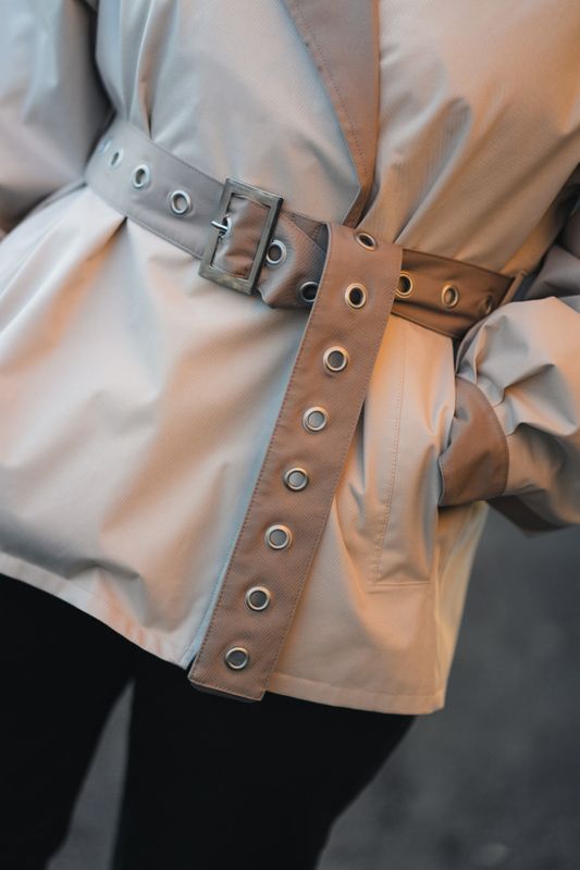 Duskregn Short Trench Coat Sand 