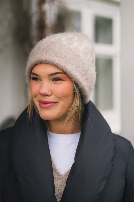 Gera Beanie Light Brown Melange 