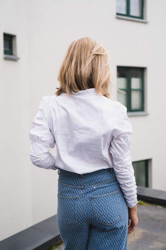 Sanna Puff Shirt White 