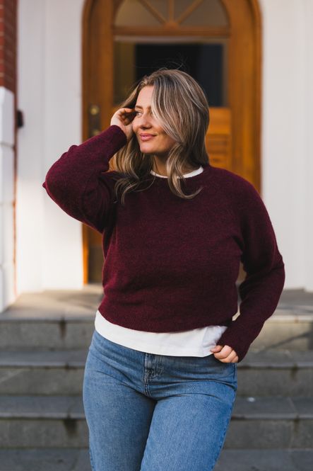 Hovedbilde Johi LS Wool Blend Pullover Port Royale 