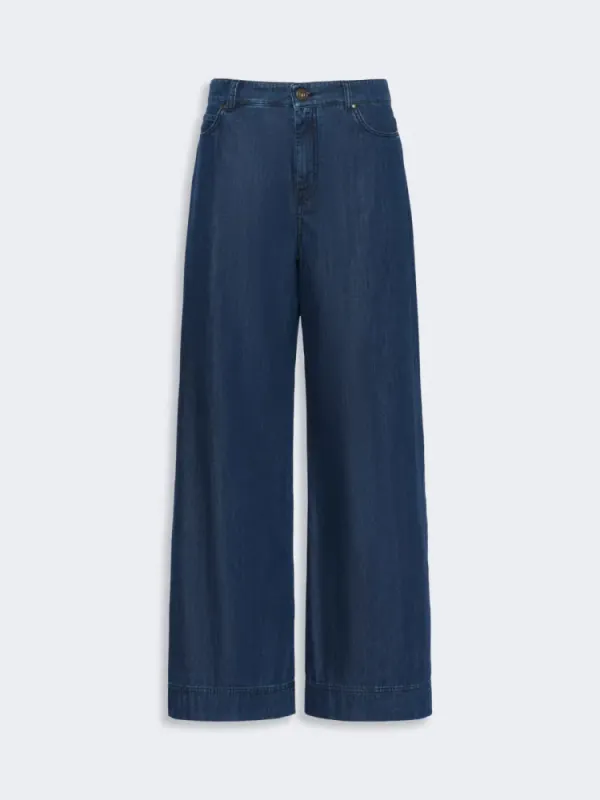 Kdvega Denim Trousers Navy Dark 