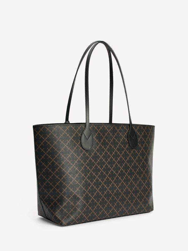Abigail Printed Tote Bag Dark Chocolate 