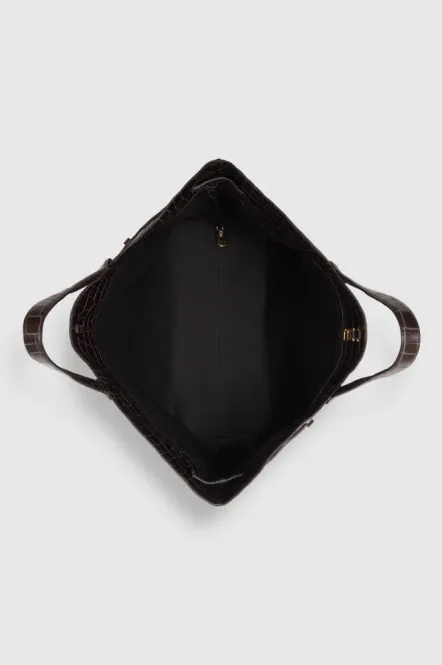 Hovedbilde Elly Tote Embossed Dark Brown 