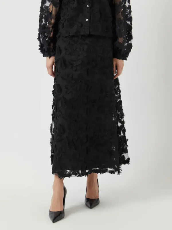 Karly HW Skirt Black 