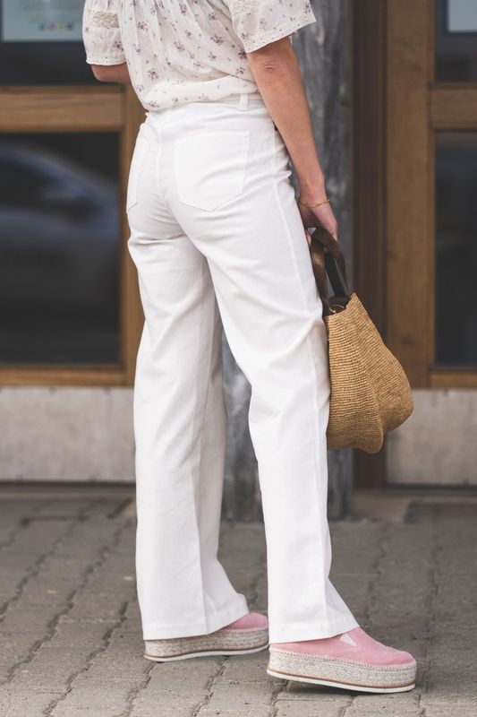 Reign Linen Pants White 
