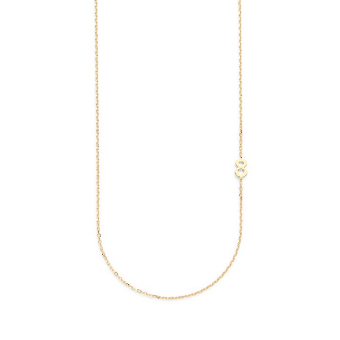 Hovedbilde Small Number Necklace Gold - 50L - 8
