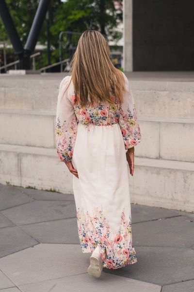 Hovedbilde Silfi Flower Print Dress Creme 