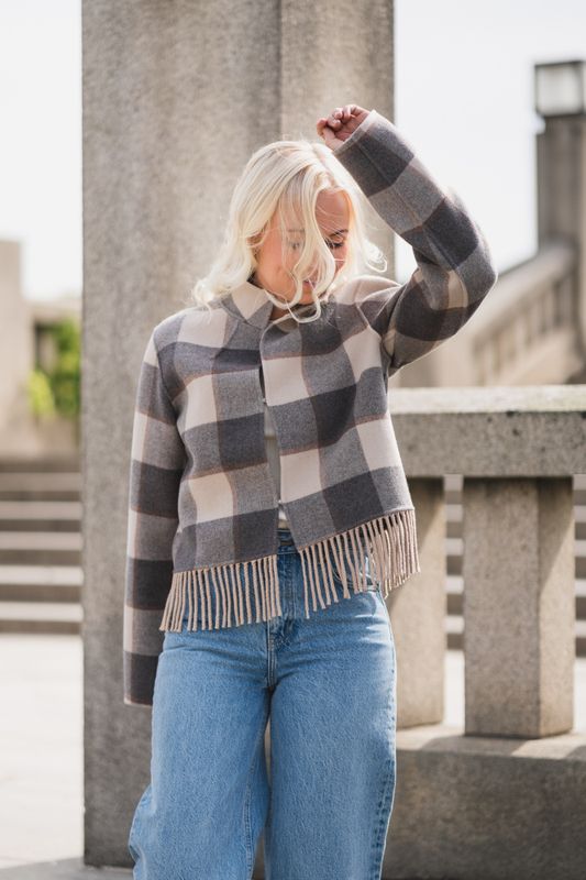 Edith Jacket Cream Check 