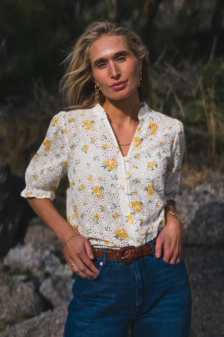 Hovedbilde Eivor 2/4 Shirt M Yellow Flower 