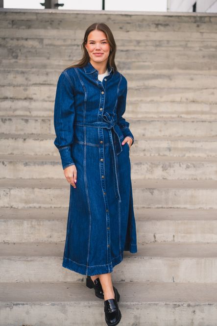 Hovedbilde Belted Long Dress Frosted Over 