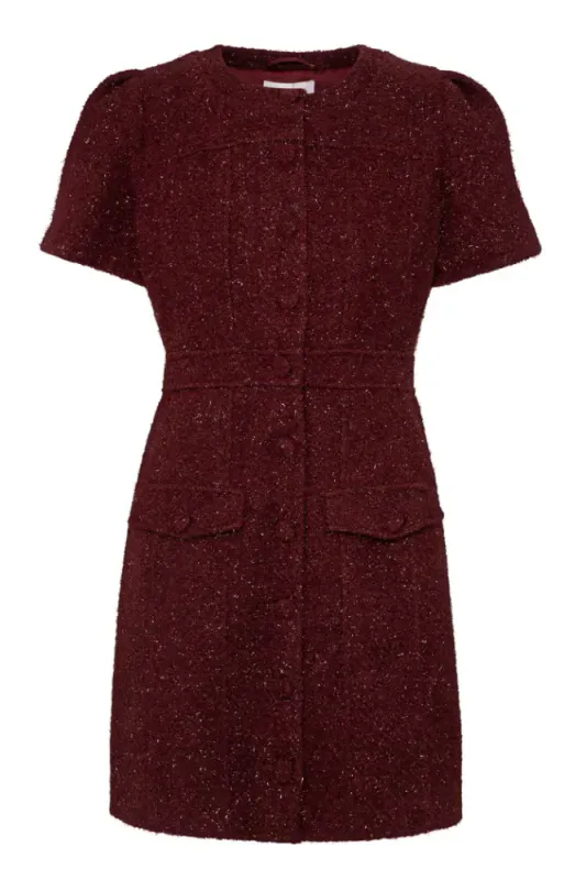 Stassie Mini Dress Burgundy 
