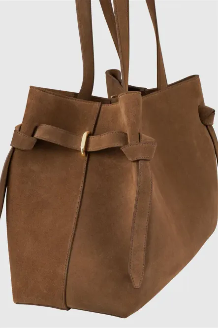 Hovedbilde Gyoza Tote Suede Cognac 