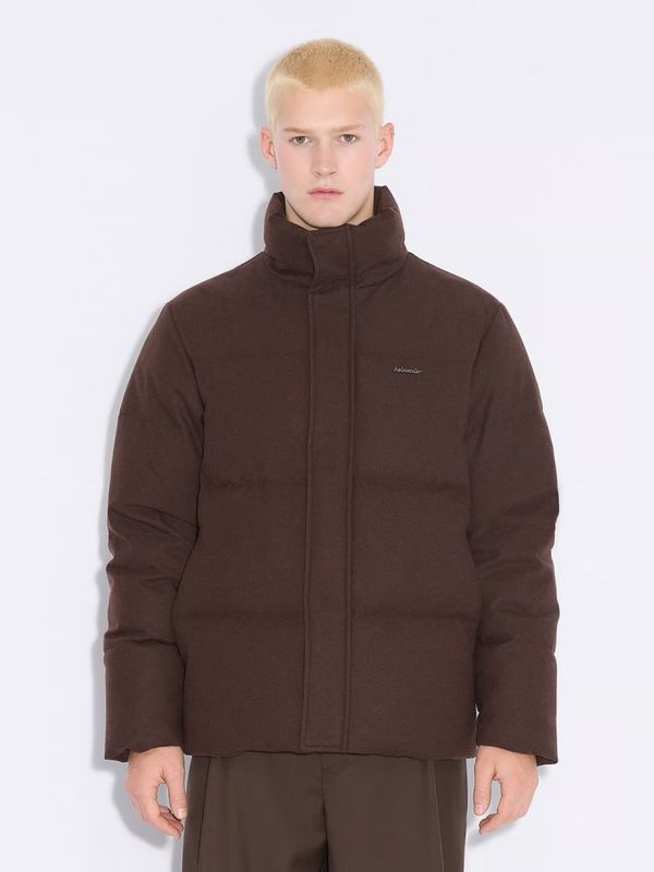 M Tech Wool Down Jacket Dark Brown 