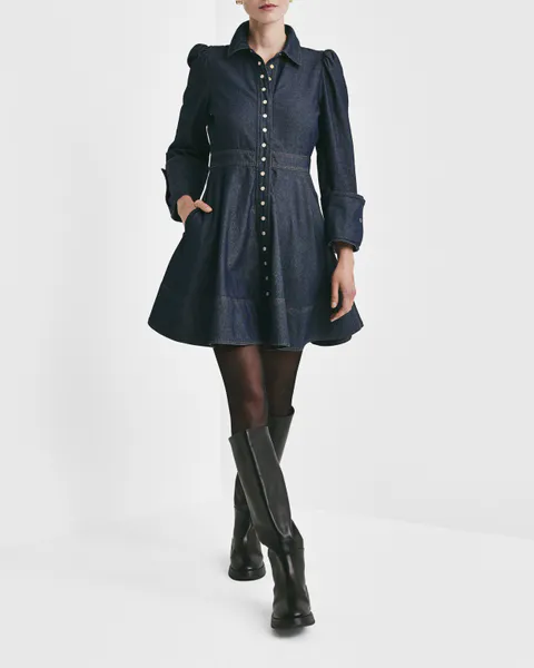 Hovedbilde Denim Mini Dress Dark Blue 