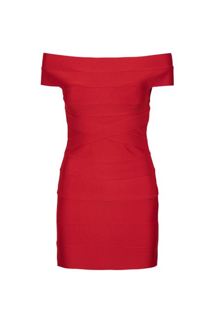 Hovedbilde Mini Fitted Knit Dress Scooter Red 