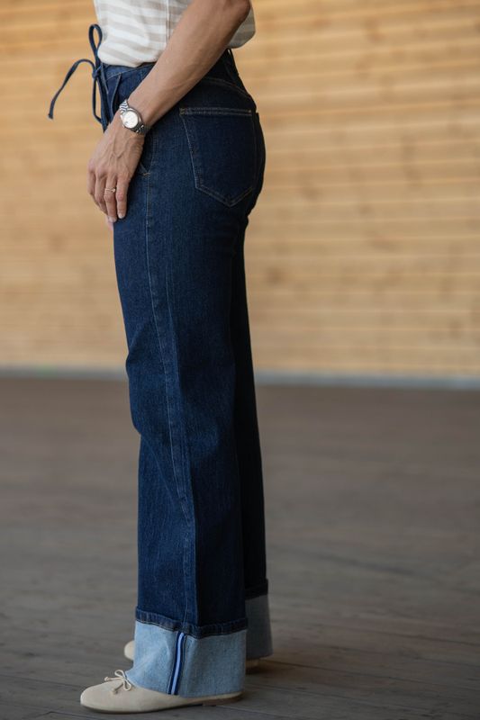 Hubby Reverse Ankle Jeans Dark Denim 