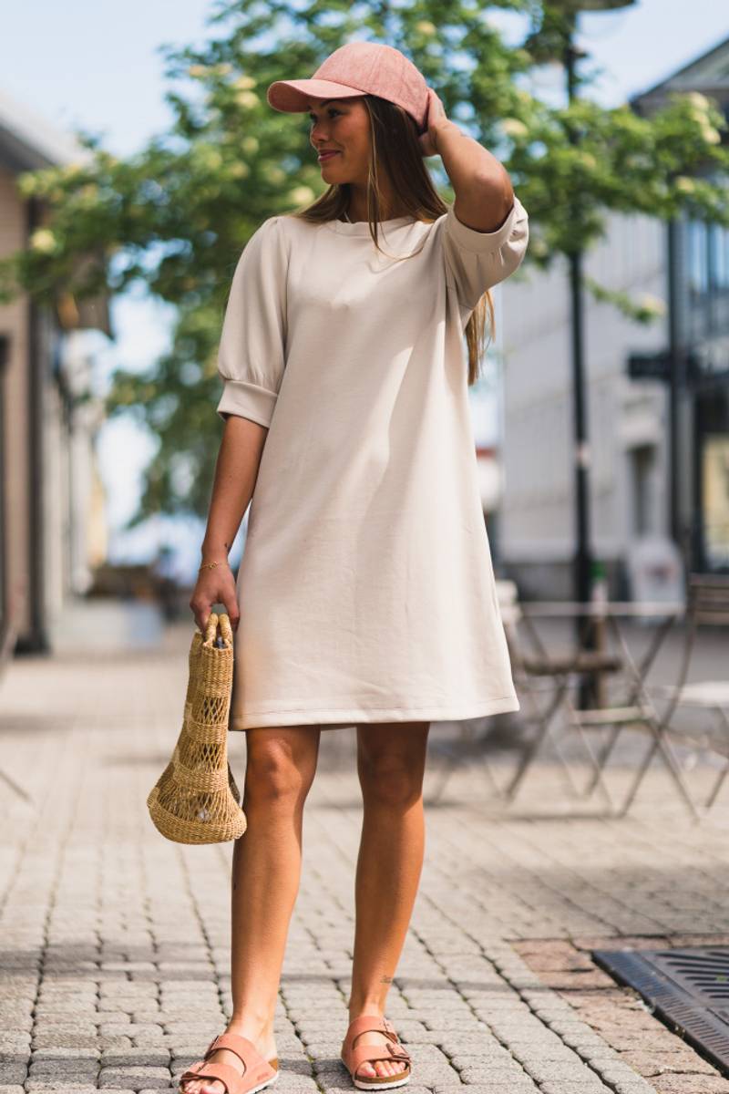 Petine Ima Q 2/4 Sweat Dress Oatmeal 