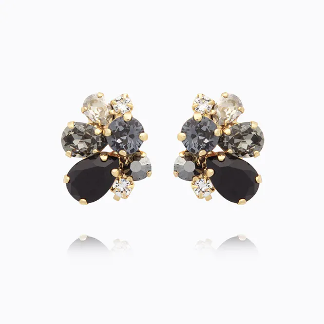 Hovedbilde Katie Earrings Gold Black Combo 