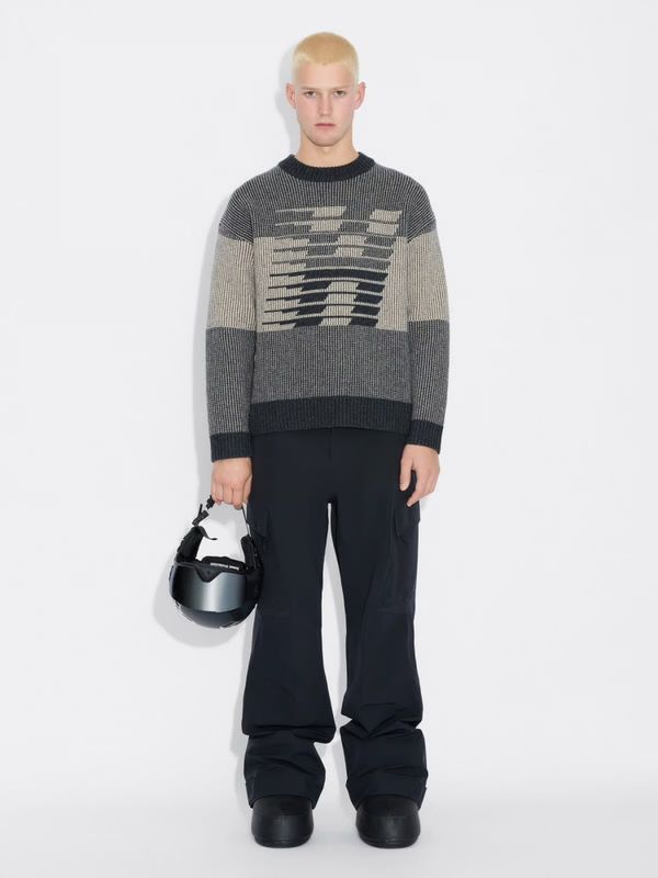 Ski Logo Crew Dark Grey Mix 