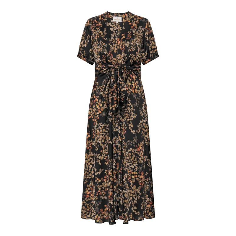 Faye Dress Melange Noir 