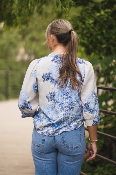 Hovedbilde Roselle Artist Paisley Blouse Powder Blue