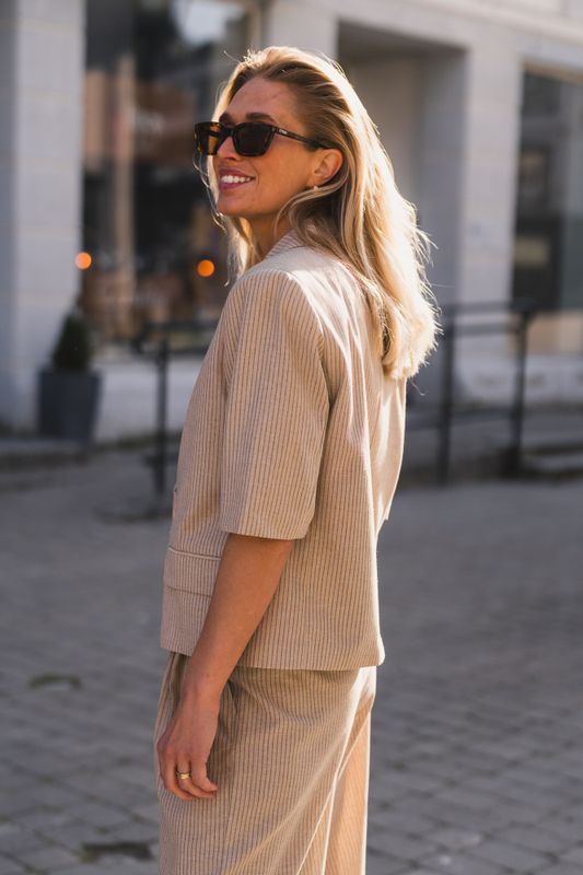 Nadine SS Blazer Bisquit