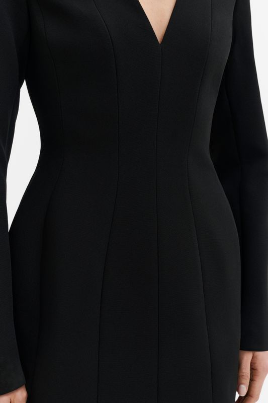 Ninni Cut-Out Shoulder Hourglass Mini Dress Black 