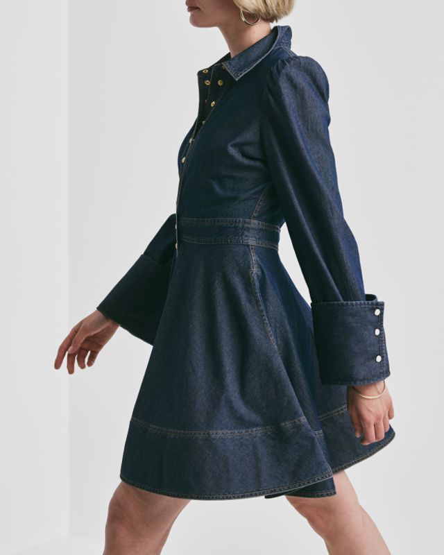 Denim Mini Dress French Blue 