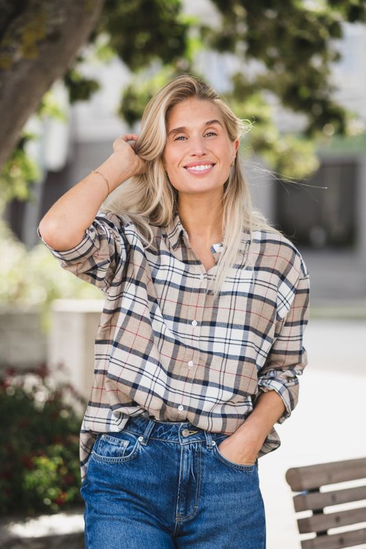 Elishaw Shirt Hessian Tartan 