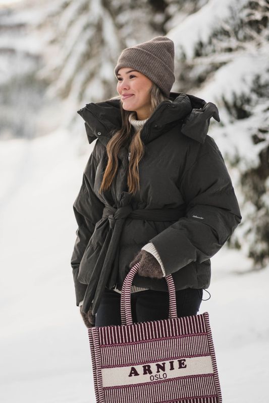 Steilia Brushed Down Jacket Dark Green 