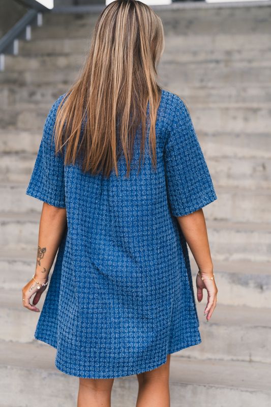 Ibo 2/4 Dress Mid Blue Wash 