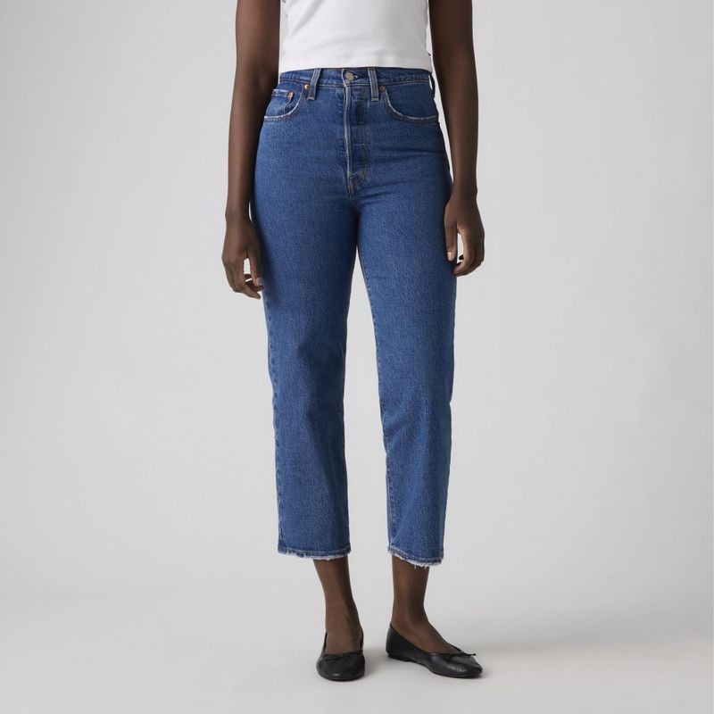 Ribcage Straight Ankle Jeans Jazz Pop