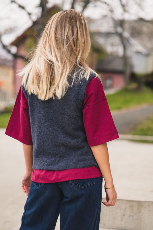 Bondie Hope Vest India Ink Melange 
