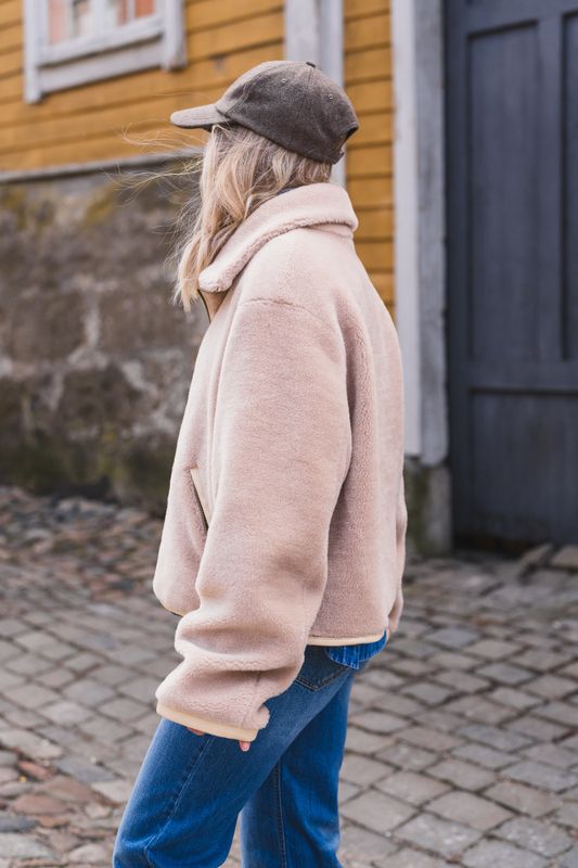 Kellie Shearling Jacket Beige 
