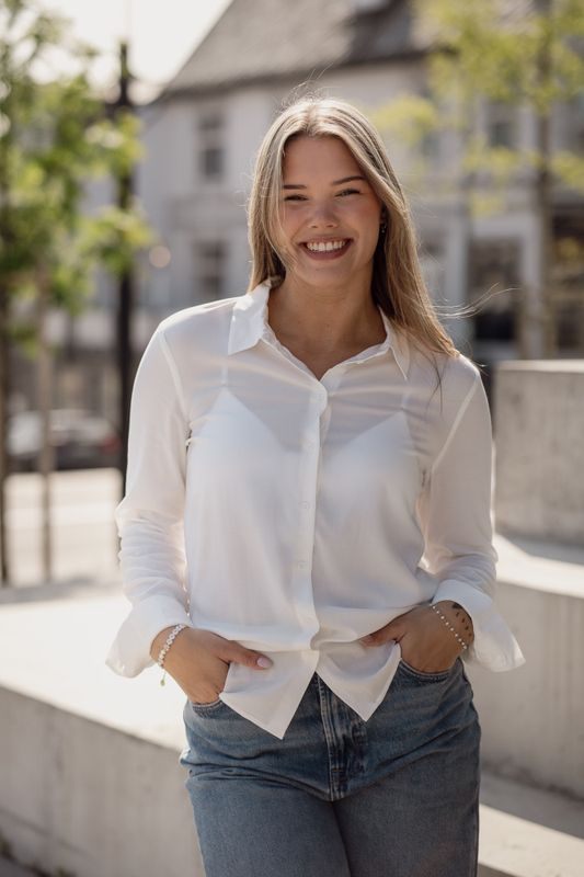 Milly NP Shirt Clear Cream 