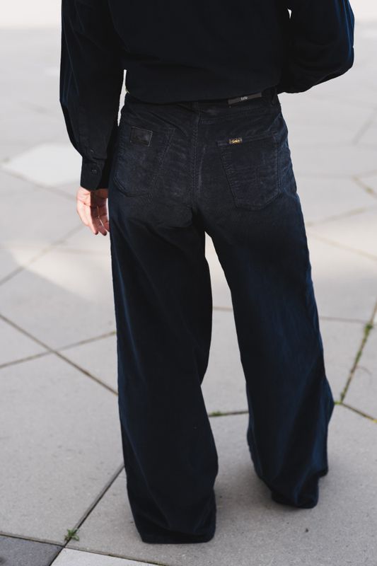 New Marlene Shiny Cord Navy 