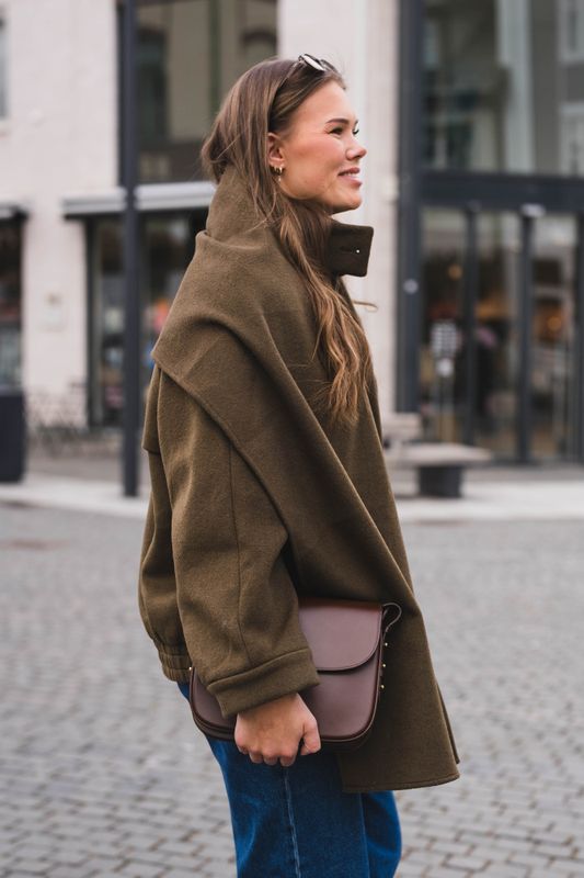 Paige Wool Jacket Khaki 