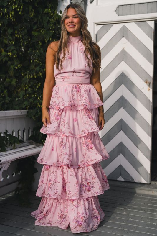 Angeline Maxi Dress Blush Bloom 