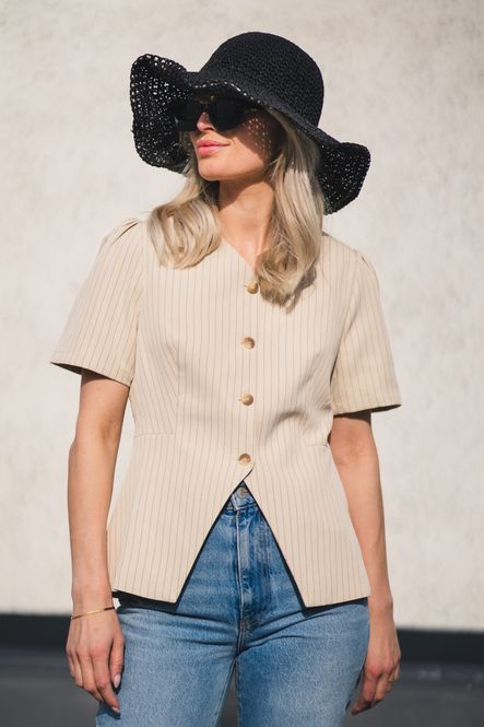 Hovedbilde Jules Pinstriped Blouse Sand 