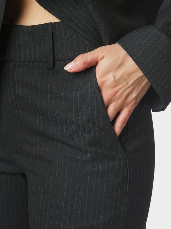 Nathalie Slim Pinstripe Pants Dark Navy 