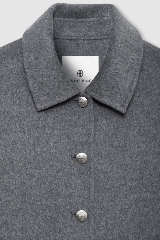Luca Jacket Cashmere Blend Grey Melange 