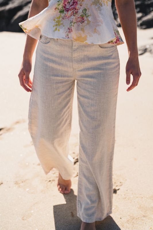 Culotte Lino Natural Rinse 
