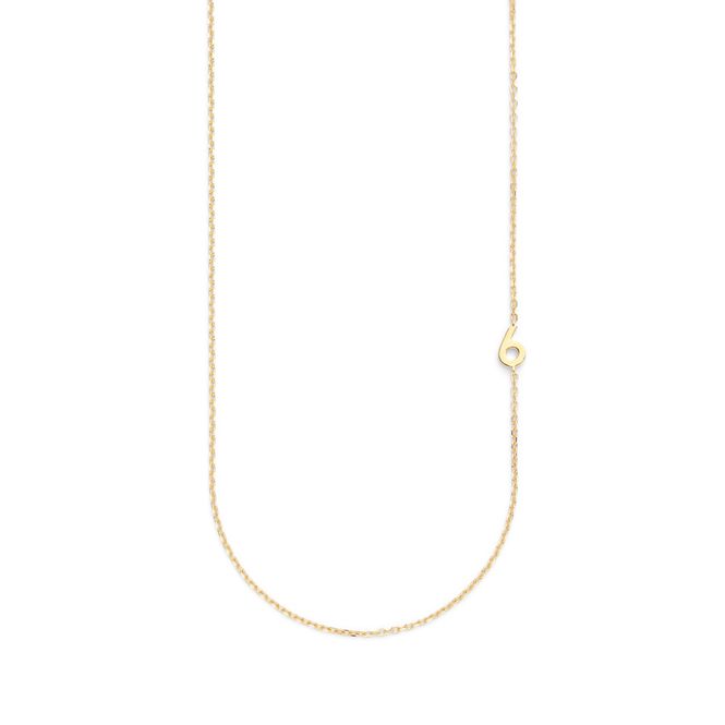 Hovedbilde Big Number Necklace Gold - 50L - 6