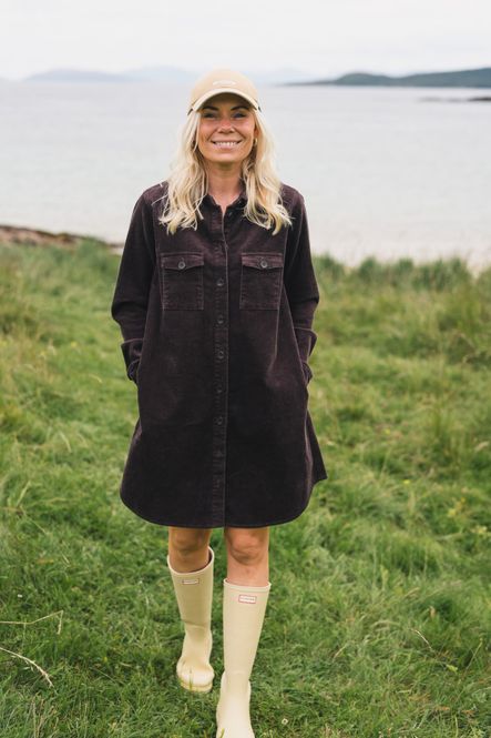 Hovedbilde Ella Short Shirt Dress Black Coffee 