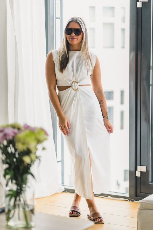 Riviera Dress Offwhite 